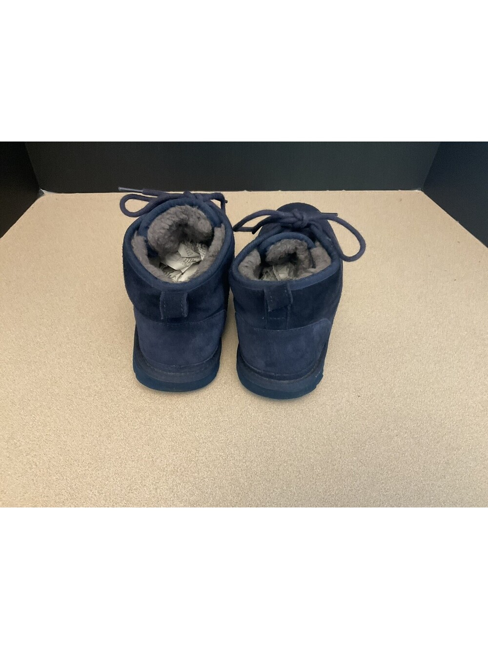 Mens UGG Neumel Deep Ocean Blue Fur Lined Chukka Boots. Size 9. Nice Boots!!! - Picture 5 of 11